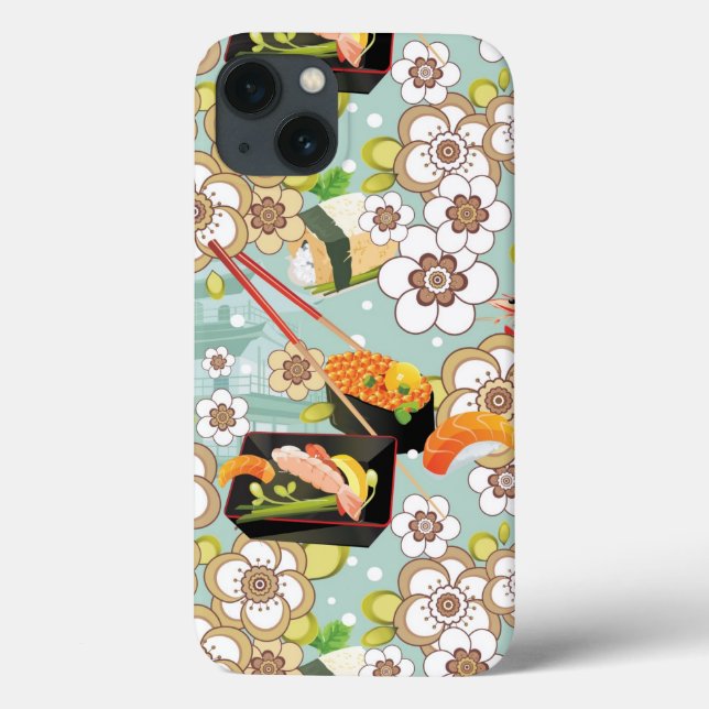 Japanese Food: Sushi Pattern 4 Case-Mate iPhone Case (Back)