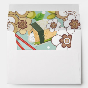 Japanese Food: Sushi Pattern 4 Envelope