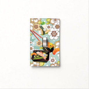 Japanese Food: Sushi Pattern 4 Light Switch Cover