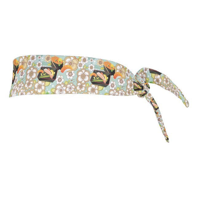Japanese Food: Sushi Pattern 4 Tie Headband (Rotate 90)