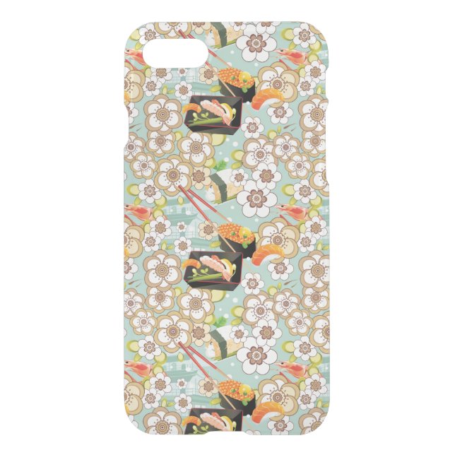Japanese Food: Sushi Pattern 4 Uncommon iPhone Case (Back)