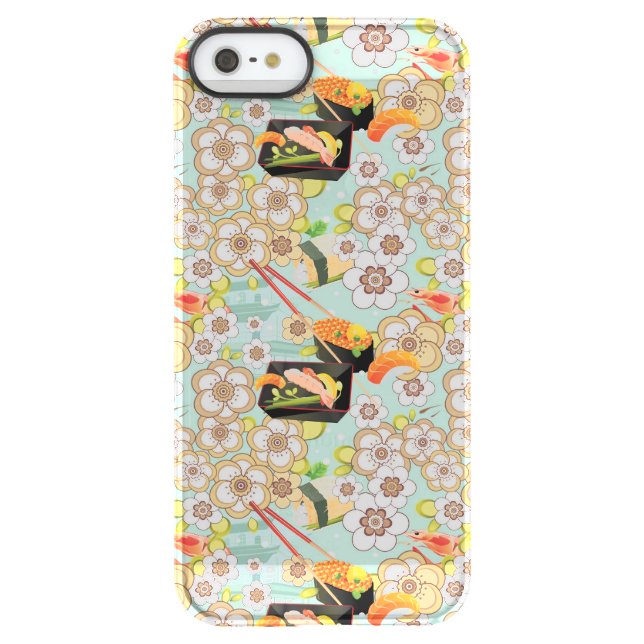 Japanese Food: Sushi Pattern 4 Uncommon iPhone Case (Back)