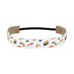Japanese Food: Sushi Pattern Athletic Headband