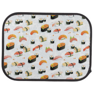 Japanese Food: Sushi Pattern Car Mat