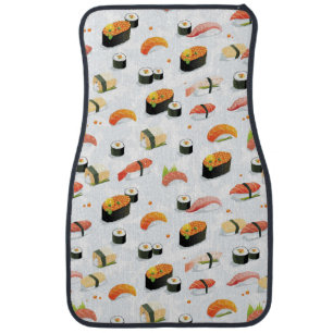 Japanese Food: Sushi Pattern Car Mat