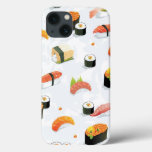 Japanese Food: Sushi Pattern iPhone 13 Case