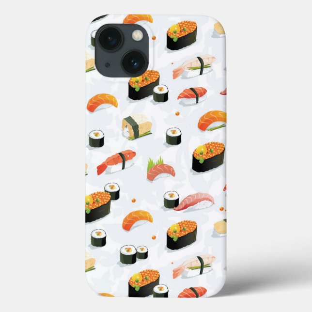 Japanese Food: Sushi Pattern Case-Mate iPhone Case (Back)