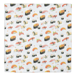 Japanese Food: Sushi Pattern Duvet Cover