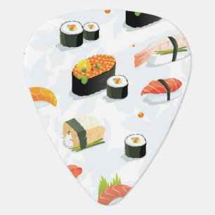 Japanese Food: Sushi Pattern Guitar Pick