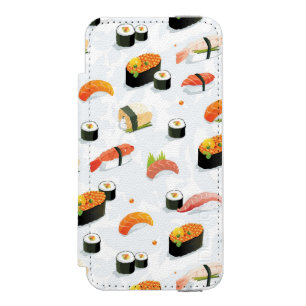 Japanese Food: Sushi Pattern Wallet Case For iPhone SE/5/5s