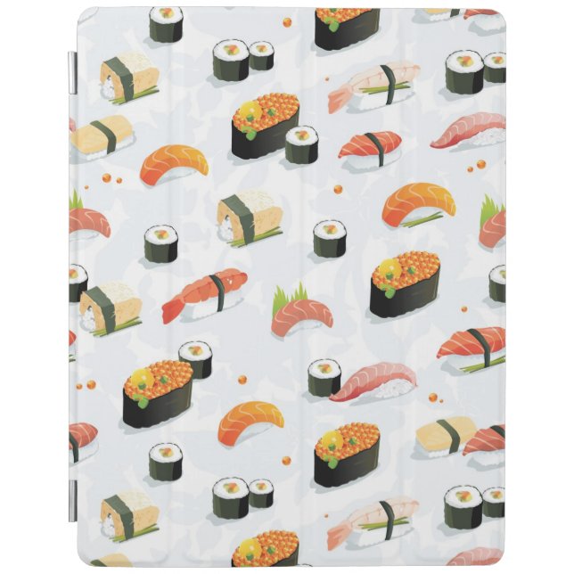 Japanese Food: Sushi Pattern iPad Smart Cover (Front)