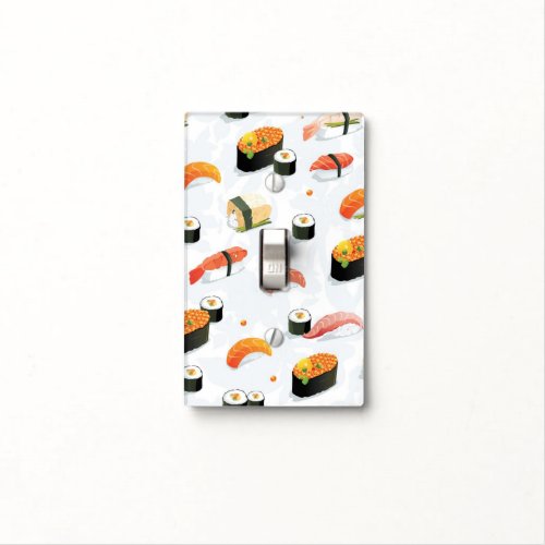 Japanese Food Sushi Pattern Light Switch Cover