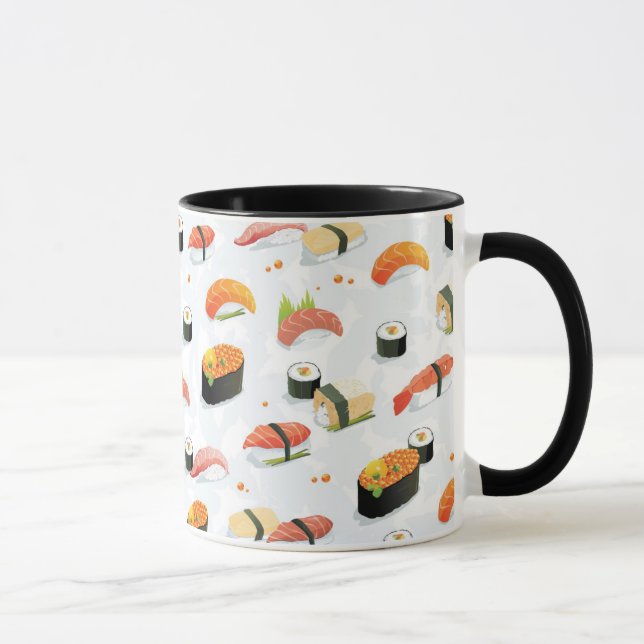 Japanese Food: Sushi Pattern Mug (Right)