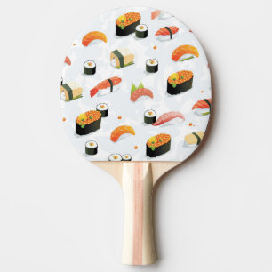 Japanese Food: Sushi Pattern Ping-Pong Paddle