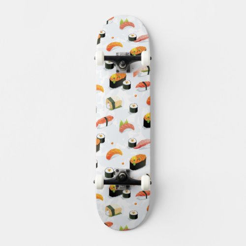 Japanese Food Sushi Pattern Skateboard Deck