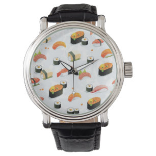 Japanese Food: Sushi Pattern Watch