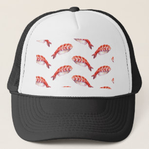 Japanese food sushi with shrimp Abi Trucker Hat