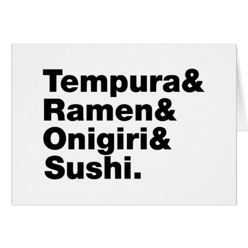 Japanese Foods Tempura  Ramen  Onigiri  Sushi