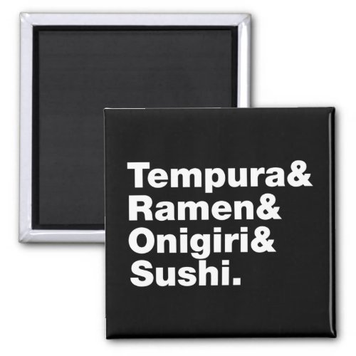 Japanese Foods Tempura  Ramen  Onigiri  Sushi Magnet
