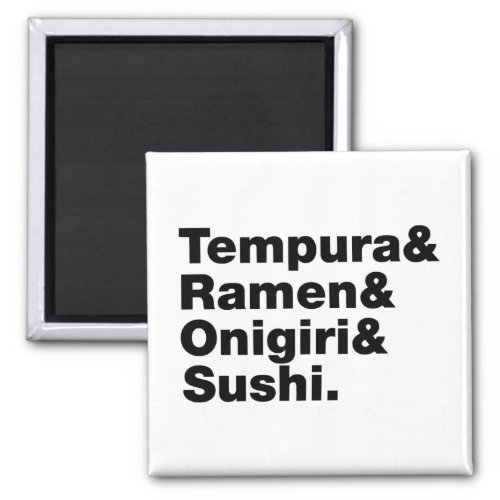 Japanese Foods Tempura  Ramen  Onigiri  Sushi Magnet