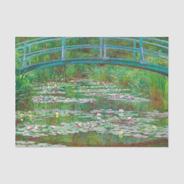 Japanese Footbridge, 1899 by Claude Monet Tissue Paper (Front)