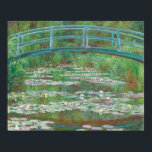 Japanese Footbridge, Claude Monet Fine Art Poster<br><div class="desc">The Japanese Footbridge - Claude Monet (1899),  French artist,  fine art decor or gift.

TRANSFER ART IMAGE TO ANY PRODUCT.

All our fine art images are sourced from public galleries and optimized at 600 pixels per inch at a high resolution to provide a quality print on any product.</div>
