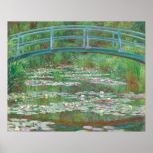 Japanese Footbridge, Claude Monet Fine Art Poster