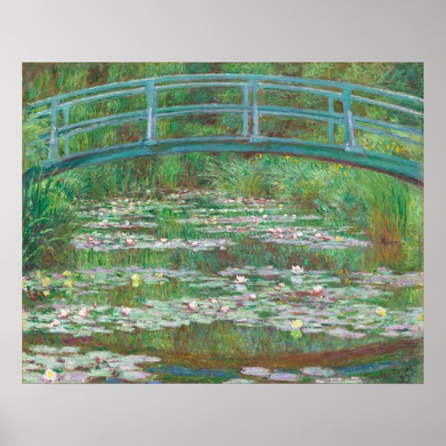 Japanese Footbridge, Claude Monet Fine Art Poster (Front)