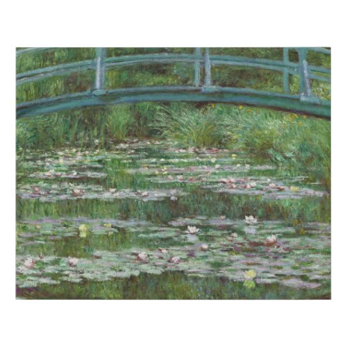 Japanese Footbridge Claude Monet French Art Faux Canvas Print