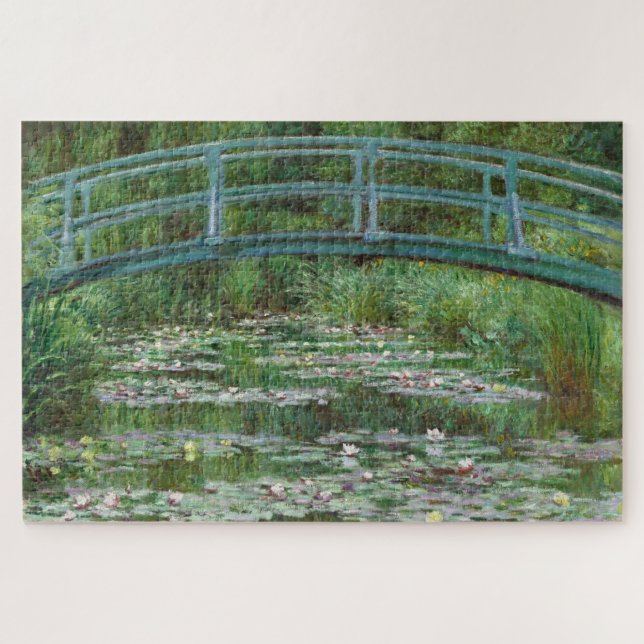 Japanese Footbridge Claude Monet French Art Jigsaw Puzzle (Horizontal)