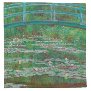 Japanese Footbridge Claude Monet Impressionist Cloth Napkin