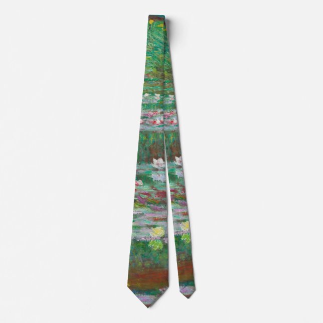 Japanese Footbridge Claude Monet Impressionist Neck Tie (Front)