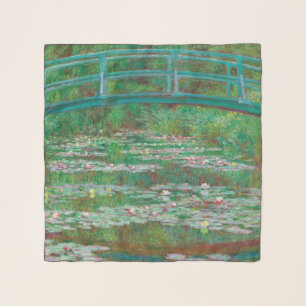 Japanese Footbridge Claude Monet Impressionist Scarf