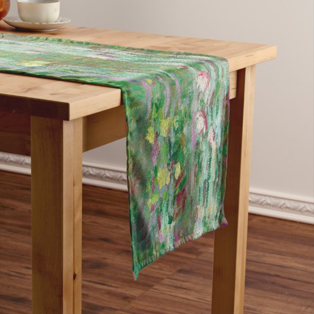 Japanese Footbridge Claude Monet Impressionist Short Table Runner (In Situ)