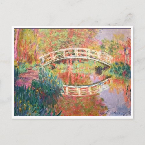 Japanese Footbridge Giverny by Claude Monet Postcard