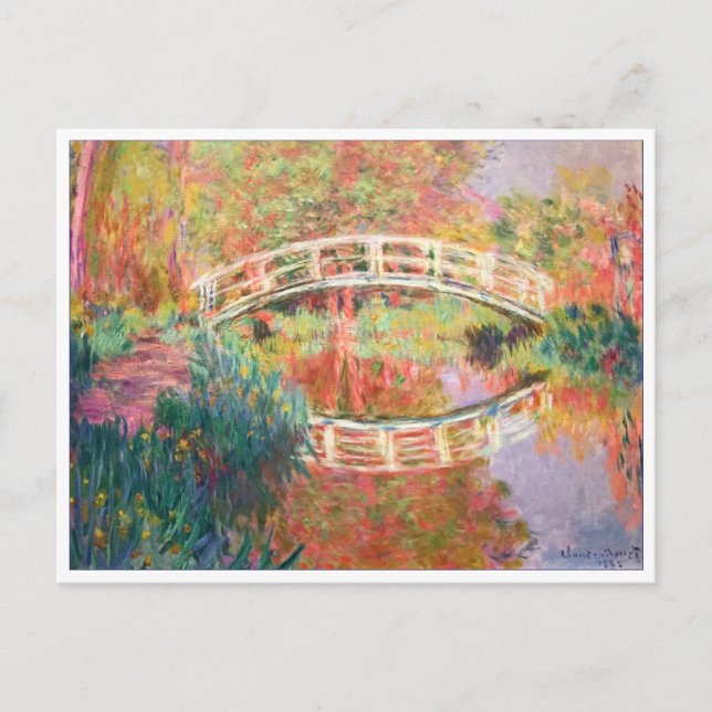 Japanese Footbridge, Giverny by Claude Monet Postcard (Front)