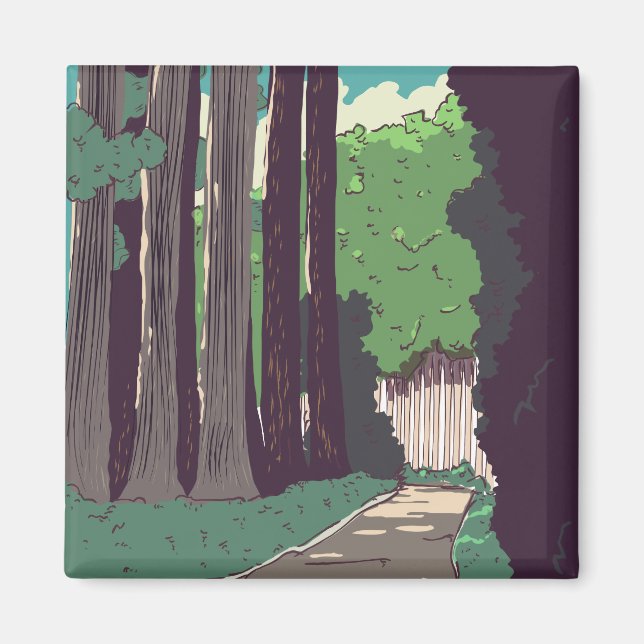 Japanese Forest Magnet (Front)