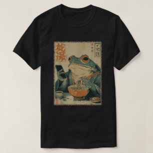 Japanese Frog Ramen Art Funny Ukiyo-e Shirt