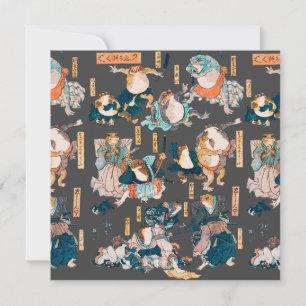 Japanese Frog ukiyo-e Froggies