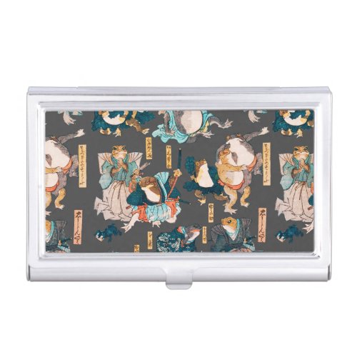 Japanese Frog ukiyo_e Froggies Business Card Case