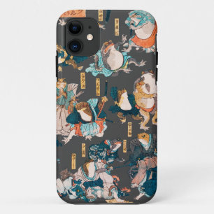 Japanese Frog ukiyo-e Froggies iPhone 11 Case