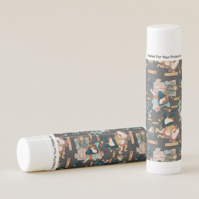 Japanese Frog ukiyo-e Froggies Lip Balm (Front)