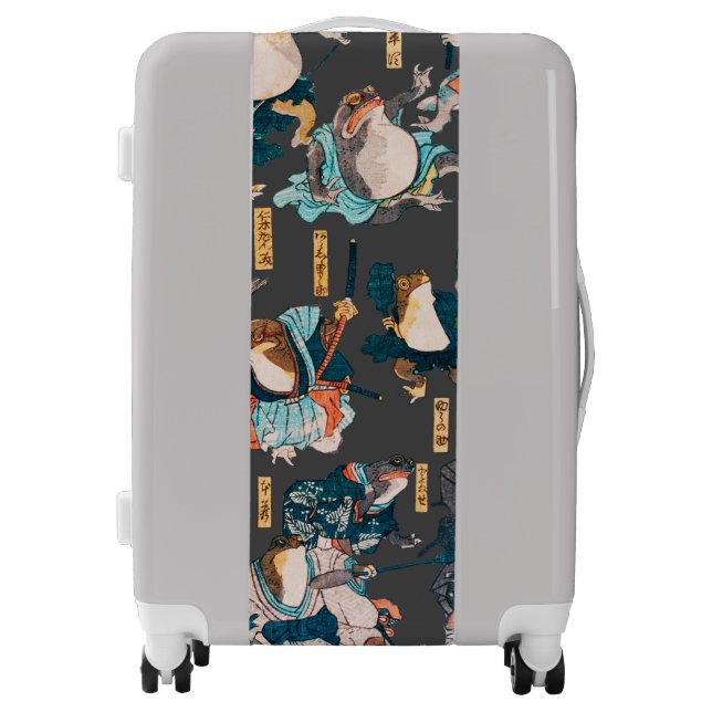 Japanese Frog ukiyo-e Froggies Luggage (Front)