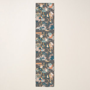 Japanese Frog ukiyo-e Froggies Scarf