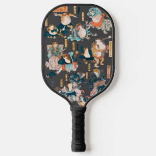 Japanese Frog Woodblock Print Kuniyoshi Ukiyo-e Pickleball Paddle