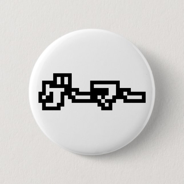 Japanese Gamer ゲーマー Japan Language Nihongo Pinback Button (Front)