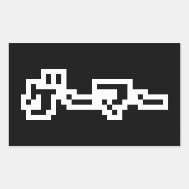 Japanese Gamer ゲーマー Japan Language Nihongo Rectangular Sticker (Front)