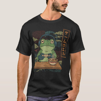 Japanese Gamer Frog Art Boys Ramen T-Shirt