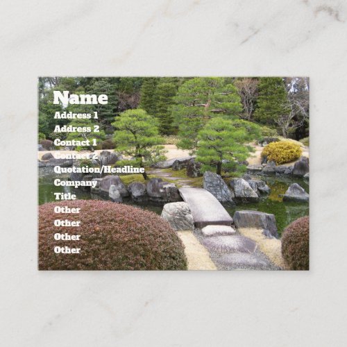 Japanese Garden 日本庭園 Business Card