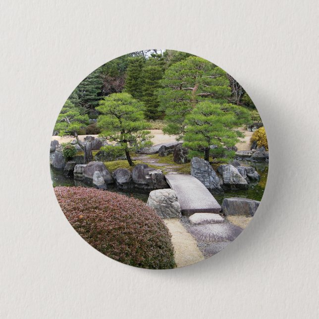 Japanese Garden 日本庭園 Button (Front)